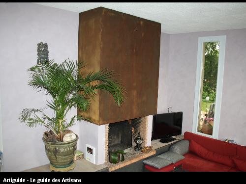 Guet decor , peintre en batiment , getigne Cheminée Parement décor