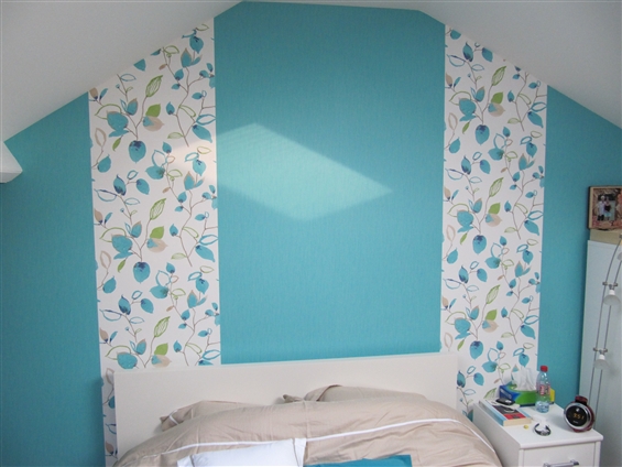 peinture sur tapisserie