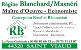 BLANCHARD REGINE maitre d'oeuvre, rénovation, extension de maison, assainissement SAINT-VIAUD 44320